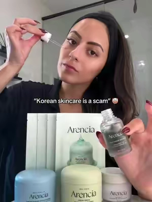 Korean skincare is DIFFERENT. Here’s a full tutorial on the @Arencia Korean Skincare Set. After using American skincare for YEARS with no progress, Korean skincare is the only skincare that has truely worked for my sensitive skin!! #arencia #ricemochicleanser #kskincare #TikTokShopBlackFriday #koreanskincare 