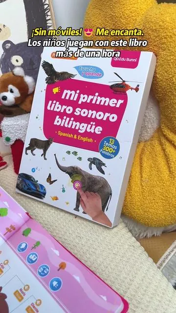 POV:** Puedo hacerlo solito 😎 El libro me dice las palabras en español y me corrige 💬📚 #edutoys #babytoys #educational #toysoftiktok #tiktokshopfalldealsforyou 