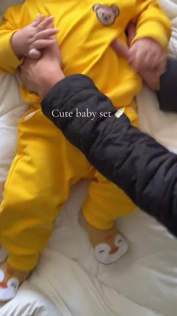 He always looks so cute in yellow #fyp #baby #babyclothes #tia #aunt 