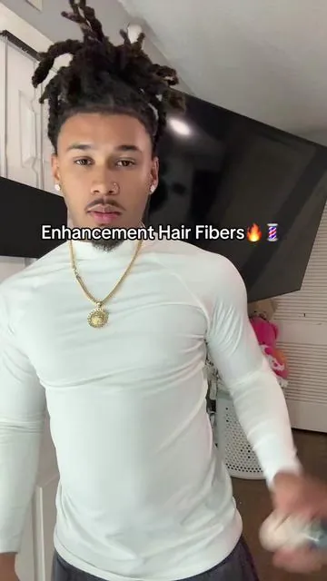 Hair fibers on the tiktok shop go get these asap🔥💈 they can cover light spots and enhance your look 💯 #hairfibers #fibers #enhancement #barber #tiktokshop 