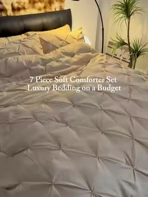 #tiktokshopfalldealsforyou #comforter #bedding #7pcs #comforterset 