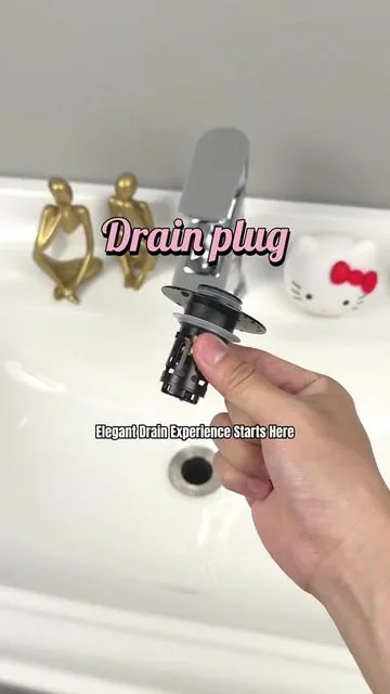Elegant Drain Experience Starts Here #videowave #BathroomGadget #SinkStopper #DrainPlug  #AntiClog #HomeEssentials #BathroomHacks  #HomeImprovement #BathroomDecor  #LifeHacks #FastDrain #NoMoreClogs  #HomeGadgets #CleaningTips  #BathroomUpgrade #MustHave