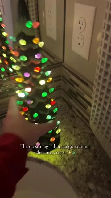 The most magical ceramic Christmas trees. It’s never to early to start thinking about Christmas decorations✨🎄 #christmasdecor #nostalgicchristmas #christmasdecorations #christmastreedecor #christmas2025 