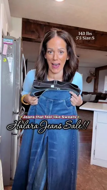 Favorite Sweatpant Jeans #halara #halarajeans #ootd #fashion #halaratiktokshop @Halara_official @Halara 
