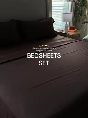 so silky soft ☁️ the perfect chocolate brown 🤎🍂 #nestl #sheets #bedsheets #bedding #tiktokshopcreatorpicks 