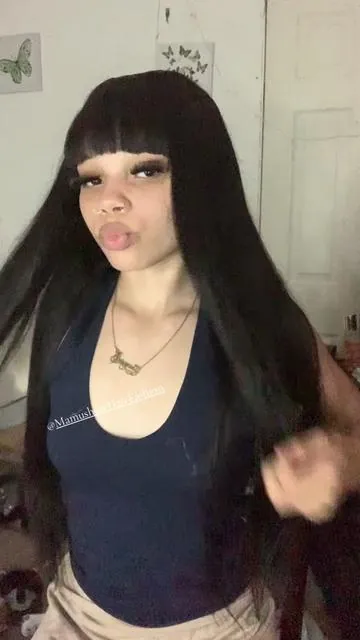 @Mamushow Hair Fashion 26” Bang Glueless Unit, in my showcase to shop, so tea😍