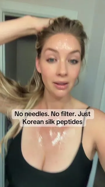 Korean “Face lift in a bottle” — powered by silk peptides that firm, lift, and smooth for that glass-skin glow. No Botox, no filler — just visible tightening with every use.   Personal experience, not medical advice. Always patch test before use.   #FaceLiftInABottle #KoreanSkinCare #SilkPeptides #tiktokshopblackfriday #tiktokshopcreatorpicks 