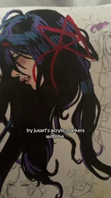 love the markers but give me my sketch back 😞 i needa work on coloring || #fyp #art #artist #artst4rzzz 