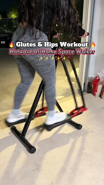 Glutes  and Hips workout with the Hotwave Space Walking 🔥🔥🔥 at home workout!!  #homeworkout #glutesworkout #hipworkout #fitness #exercise 