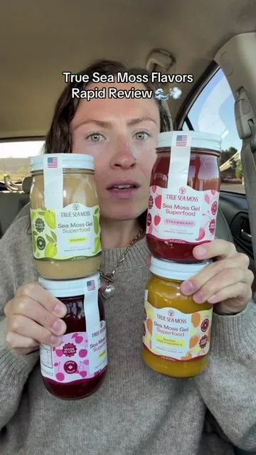 What’s your favorite flavor? Which have you had your eye on? 🌊 @trueseamoss #seamoss #seamossgel #tiktokshopcreatorpicks #wellnessroutine #digestion 
