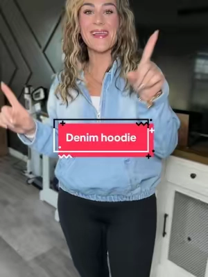 But I absolutely love this denim pullover hoodie!!! #denim #denimhoodie #fallfashion #jacket #tiktokshopblackfriday 