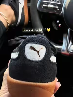 Black & Gold Pumas 🖤💛 #tiktokshopblackfriday #tiktokshopcreatorpicks #creatoricons #croctober #crocssuperbrandday 