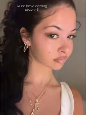 I LOVE #earringstack #fypシ 
