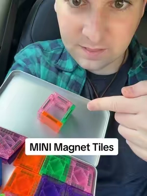 Pocket-sized magnetic tiles that keep kids calm, focused, and busy anywhere you go. #screenfree #magnetictiles #activityforkids #kidsgifts #tiktokshopfalldealsforyou 