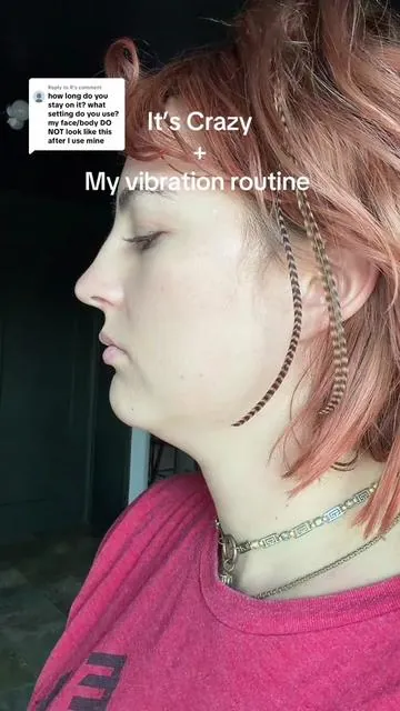 Replying to @R My little lymph flow ritual 🫶 10 minutes of vibration plate + gentle tapping + ear + neck massage… every time my face just melts back to normal. It’s wild 🌀 #somatichealing #lymphaticdrainage 