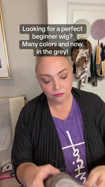 The Lila wig by @Jbextension.usa is a classic and highly recommended beginner wig! Comes in a bunch of colors and the newest grey color is here! Code GIA10                ##wigstyling##jbextension##realisticwigs##beginnerwig##jbextensionwig