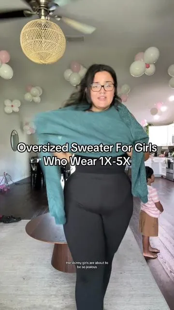 #oversized #sweater #oversizedsweater #plussizesweater #tiktolshopcreatorpicks 