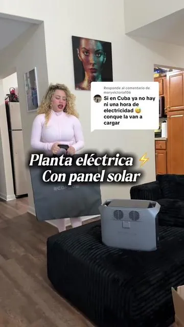 Respuesta a @maryvictoria106 planta eléctrica Eco Flow con panel solar incluido perfecta para Cuba 🇨🇺  #ecoflow #panelsolar #portablepowerstation #plantaelectrica #cuba 