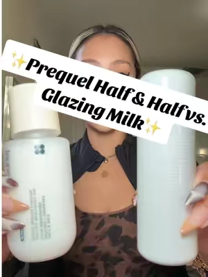 🥛🫧Prequel’s Half & Half😶‍🌫️✨#prequel #prequelhalfandhalf #halfandhalfmoisturizer #milkyessence #tiktokshopcreatorpicks 