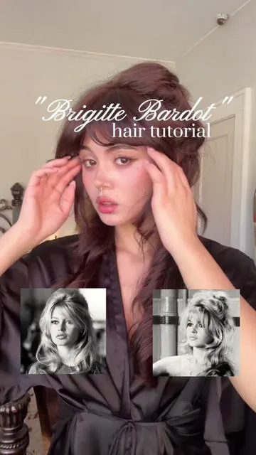 Brigitte Bardot Inspired Half-Updo 💌 @wavytalkofficial #WavytalkMainCharacterHair 