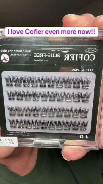 Cofier keeps amazing me!  They have cases of all one size now so you don’t waste lashes. @Cofierlashes_ #falseeyelashes #beautyessentials #lashclusters #nogluelashes #naturallashes 