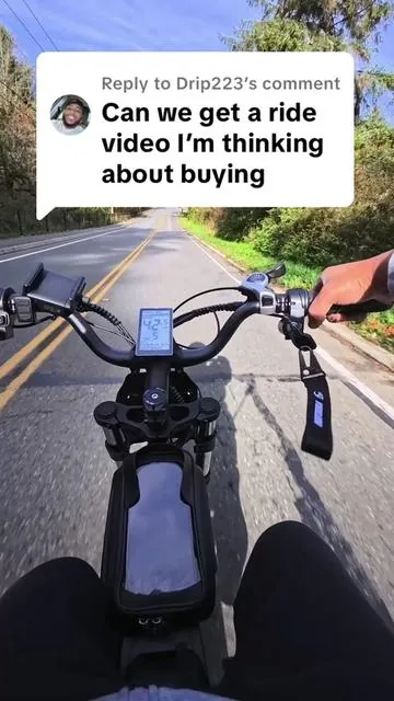 Replying to @Drip223 Here’s a little riding video. Definitely a fun bike! #youlon #ebike #ebikes #electricbike #tiktokshop 