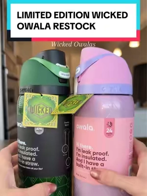 Help me decide which Wicked Owala to use?! #wicked #owala #owalawicked #elphaba #glinda 