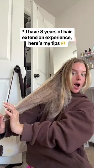 Would’ve saved me so much time if I had someone make this video for me when I first started lol #hairextensions #clipinhairextensions #humanhairextensions #blackfridaysale #christmasgiftsforher 