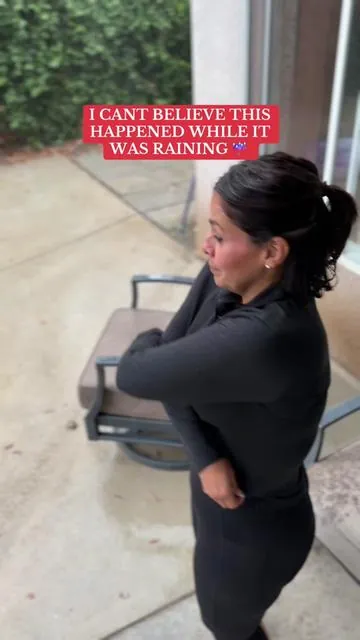 Dancing in the rain is one thing! But swimming in the rain is another. I loved this memory w my daughter! #rain # #swimintherain #pool #raining 