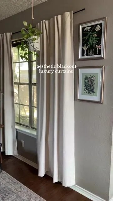 Make sure you measure correctly, I wish mine would have been a touch longer #curtains #linen  #windowtreatments #blackoutcurtains 