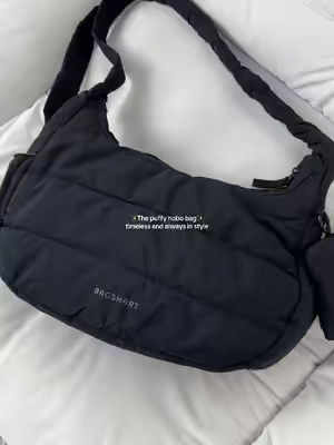 Bagsmart New In🖤✨ Can’t believe it’s so stylish and affordable ✨☁️#bagsmart #hobobag #everydayessentials #collegebag #aesthetic 