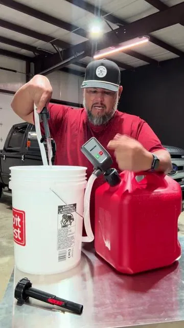 Easy fuel-up anywhere, just attach and go. #fuelpump #fueltank #gascan #PortableRefuel #TikTokShopCreatorPicks 