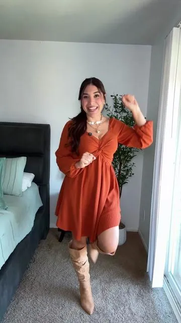 #minidress #longsleevedress #autumnfashion #womendress #dressesforwomen @Chicovar Boutiques 