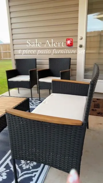 Loving this patio set 😍 The quality is great, and it was so affordable 👏🏼👏🏼  @Walsunny Furniture    #TikTokShopCreatorPicks #TikTokShopBlackFriday #PatioFurnitureForSmallSpaces  #TrendingPatioFurniture #OutdoorFurniture 