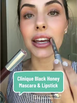 THE fall dynamic duo!🍂 @Clinique Store @Clinique #clinique #cliniqueblackhoney #blackhoney #fallmakeup #tiktokshopcreatorpicks 
