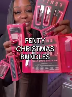 ✨🎄🩷 ITS DEFINITELY A @Fenty Beauty CHRISTMAS THIS YEAR 🩷 #fentybeauty #tiktokshopnewarrivals #ttsbeautybesties #tiktokshopblackfriday #tiktokshopcreatorpicks 