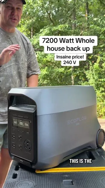 The new ego for a Delta three ultra, is 30 pounds lighter than the Delta pro three, while offering more output! 7200 W of power with 240 V, this will function as a whole house back up, but is also portable, so it’s great for camping, emergency prep or off grid living #delta3ultra #ecoflowdelta #backuppowersupply #offgridliving #portablepowerstation @EcoFlow Technology Inc. 