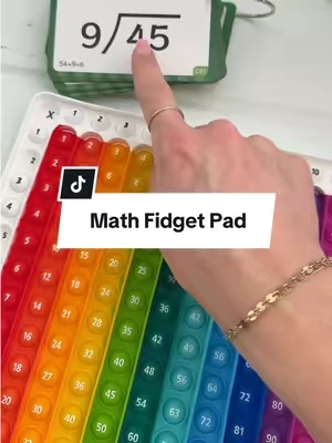 The more senses you can involve in learning, the more effective the outcome #learningmaterials #homeschooling #mathtrick #fidgetpad #flashcards 