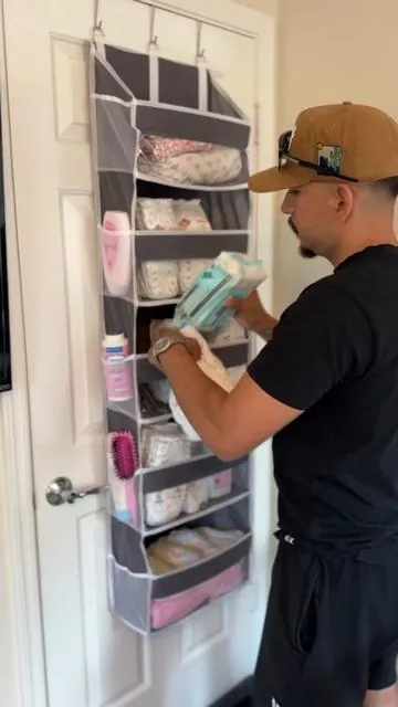 We restock this thing with all of baby’s things each week! #babyontheway #pregnant #babyessentials #storagehacks #parentsoftiktok 