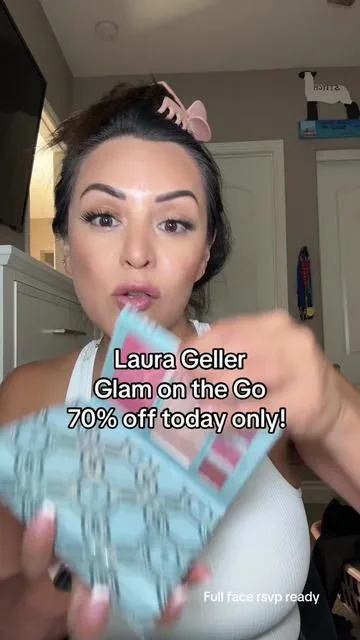 Your full face in one palette 💋 The Laura Geller RSVP Ready set has everything you need to glow on the go — blush, bronzer, highlighter, and eyeshadows that blend like butter. Perfect for travel or a 5-minute face. @Laura Geller Beauty  #lauragellerbeauty #makeuppalette #holidaymakeup #tiktokshopcreatorpicks #tiktokshopblackfriday Sales may vary per account. Results may vary.