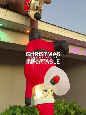 okay I had to have it! It's 8 ft and the price is so good! My kids love it!!!! 🎅🏼🎄🦌 #christmasinflatables #christmasdecor #christmas #tiktokshopcreatorpicks #tiktokshopblackfriday 