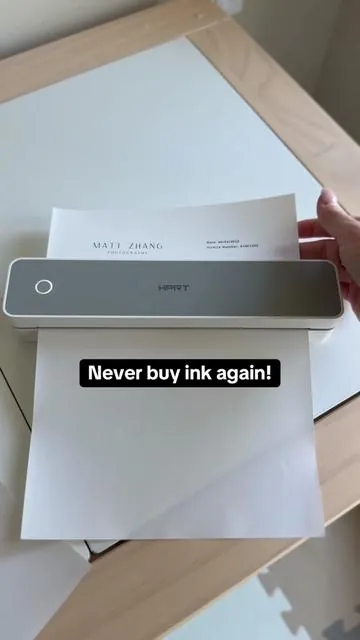 Literally can print anything, anywhere! #inklessprinter #portableprinter #thermalprinter #homeoffice #bluetoothprinter 