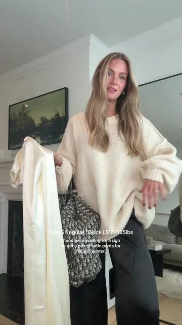 Truly love these and love supporting a small (scandi!!) shop 🖤 #silkpants #falloutfits #outfitinspo #falltrends #fyp @April Seven Studio 