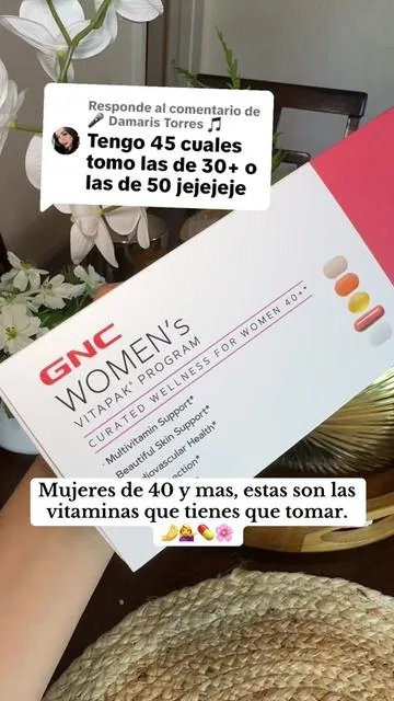 Respuesta a @🎤 Damaris Torres 🎵 Vitaminas para mujeres de 40 y más.🩷🤌😍💁‍♀️💊#fyp#vitamins#vitaminas#vitapackprogam #blackfridaydeals 