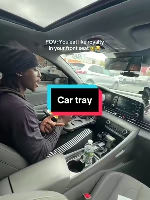 No more dropping fries between the seats 🙌🏾  #cartray #caraccessories #mukbang #nbayoungboy 