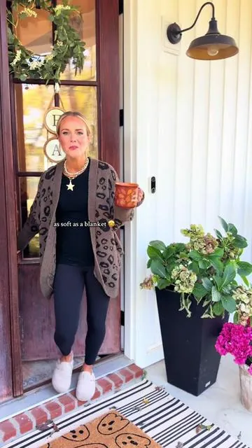 Literally the softest thing ever and it’s less than $33 with free shipping! 😍💫✨ #leopardprintcardigan #cardigan #leopardprint #fallfits #sweaterweather #fallfit #momfashion #momlife #ootd #fallfashion #outfitoftheday #sahm #comfyclothes #cozy #athleisure #athleisurestyle #millenials #tiktokshopcreatorpicks #tiktokshoplabordaysale #fallfreshness #TTScategoryAmbassador 