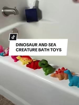 Finally found dinosaur lighted bath  toys! #toddlermom #bathtoys #lightedbathtoys #giftsforboys #tiktokshopblackfriday 