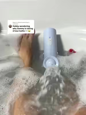 Replying to @Makeitranettshop bathtime just got an upgrade with this bath jet ##bathtime##bubblebath##giftsforher