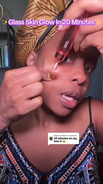 Replying to @Sherie Yessss sis just 20 minutes for this insanely beautiful Glass Skin Glow @medicube global   #koreanskincare #glassskin #glowingskin #skincare #medicubesuperbrandday 