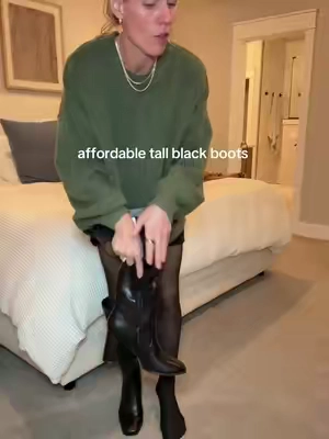 Tall. Chic. Affordable. Everything I wanted in a boot. #tallboots #affordablefashion #fallfashion #tiktokshopblackfriday #tiktokshopcreatorspicks 